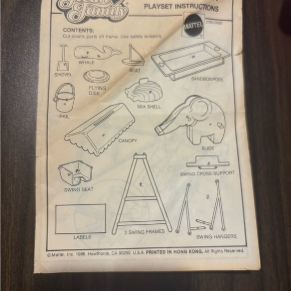 Mattel The Heart Family Barbie Sunshine Fun Playset - Slide & Pool Vintage 1988 - Picture 3 of 5